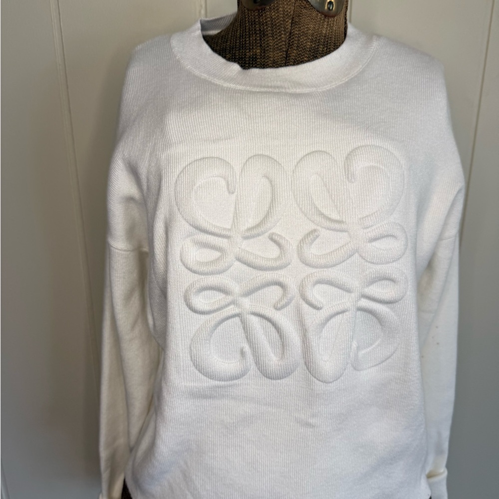 Loewe Cream Crew Neck Sweater View 2